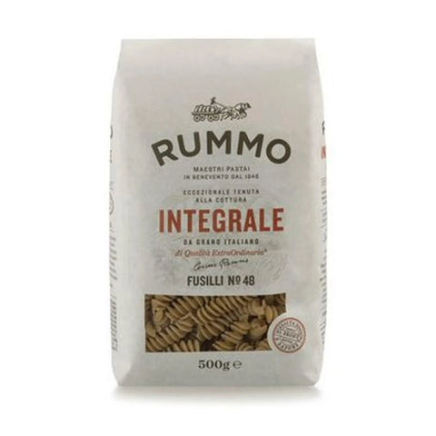 Rummo Pasta & Saucen Rummo Pasta Integrale Fusilli N. 48, Vollkornnudeln Nudeln Vollkorn Italienische Pasta 10x 500g inkl. Italian Gourmet polpa 400g Original italienisch 8008343700481