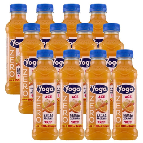 Yoga Ace ZERO Zuckerfreies, glutenfreies Getränk, 12 x 500 ml