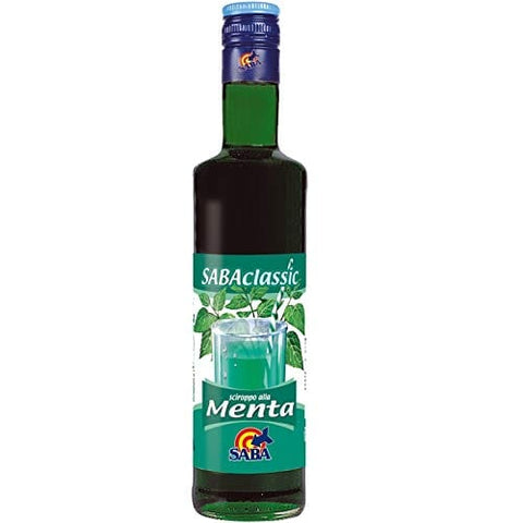 Saba Classic Sciroppo alla Menta vorbereitet für Minz Getränke Minzsirup softdrinks 100% italienisches Produkt 500 ml 3x italienisch Original