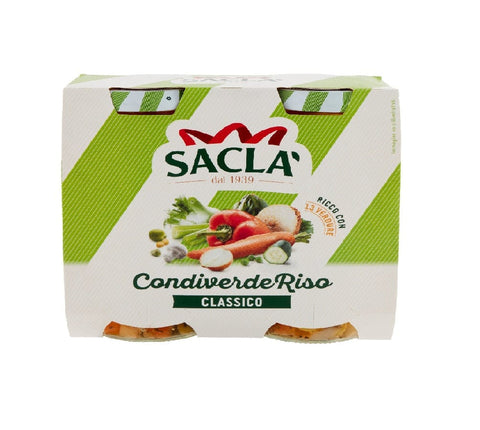 Saclà Oliven Saclà Condiverde Riso Classico - Saclà Condiverde Klassischer Reis (2x290gr) - verfärbtes Etikett 8001060004535