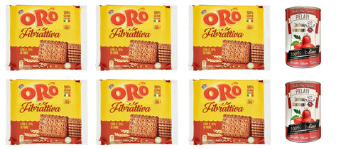 Saiwa Oro Fibrattiva aktive Faser kekse biscuits cookies 6x400g Original italienisch