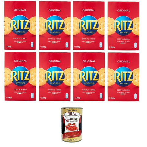 Saiwa Salzgebäck Saiwa Salatini Ritz Astucciati, Brezeln Ritz verpackt, 8x 200 g Salzgebäck italienisch Original 8032804040014