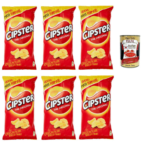 Saiwa Chips Cipster Crisps snack kartoffel kartoffelchips gesalzen, Die originalen 6x150g Original italienisch