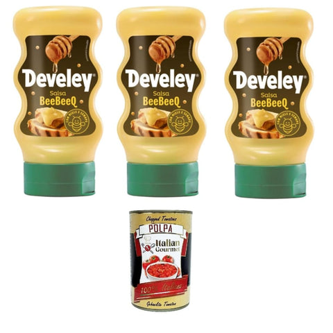 Salsa Beebeeq Koch- & Backzutaten Salsa Beebeeq Senape e Honig beebeeQ Senf Honig Sauce Quetschflasche 3x 250 gr Koch- & Backzutaten italienisch Original 8032804040014