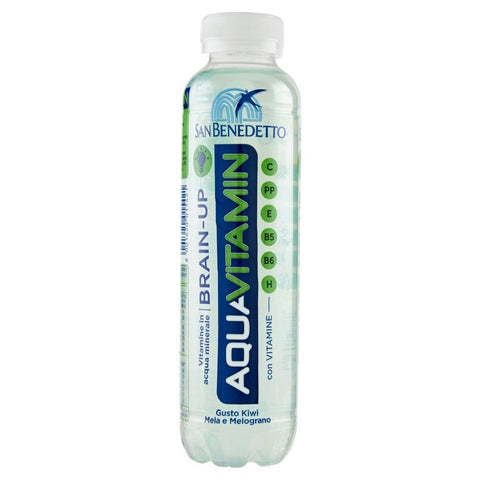 San Benedetto Aquavitamin Brain up wasser mit KIWI, APFEL UND GRANATAPFEL PET Flasche 40 cl italienisch Original