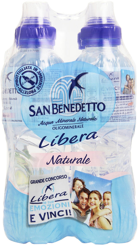San Benedetto natürliches freies Wasser 0 50 Liter 24 Flaschen italienisch Original