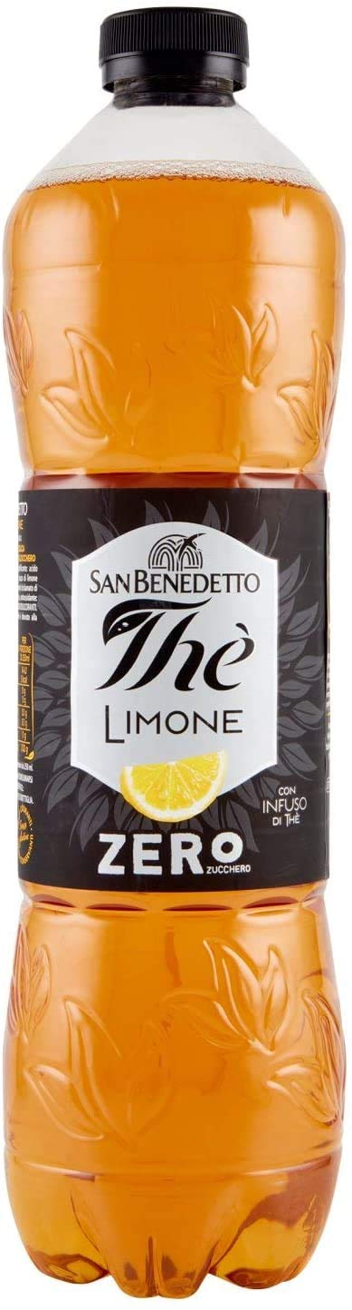 San Benedetto Zero Eistee The' Zitrone PET ohne Zucker tea erfrischend 12x1,5l Original italienisch Getränk