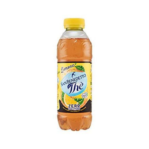 San Benedetto Zero Eistee The' Zitrone Limone PET ohne Zucker tea erfrischend 24x0,5l Original italienisch Getränk