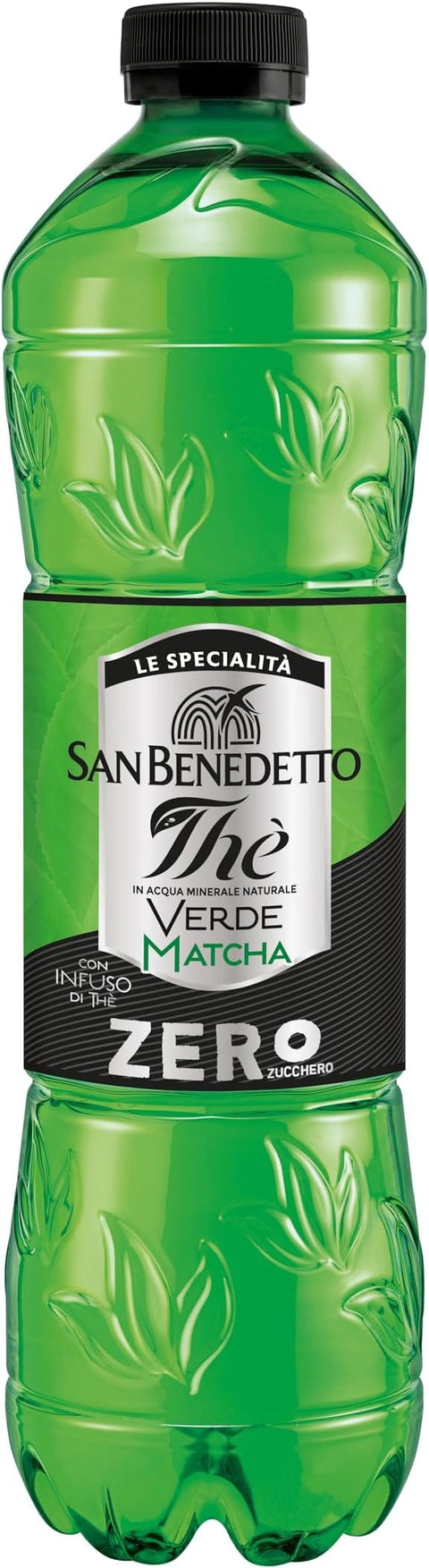 San Benedetto Eistee The' Verde Zero grüner Tee erfrischend zuckerfrei PET mit Tee Aufguss in natürlichem Mineralwasser 6x 1500ml italienisch Original
