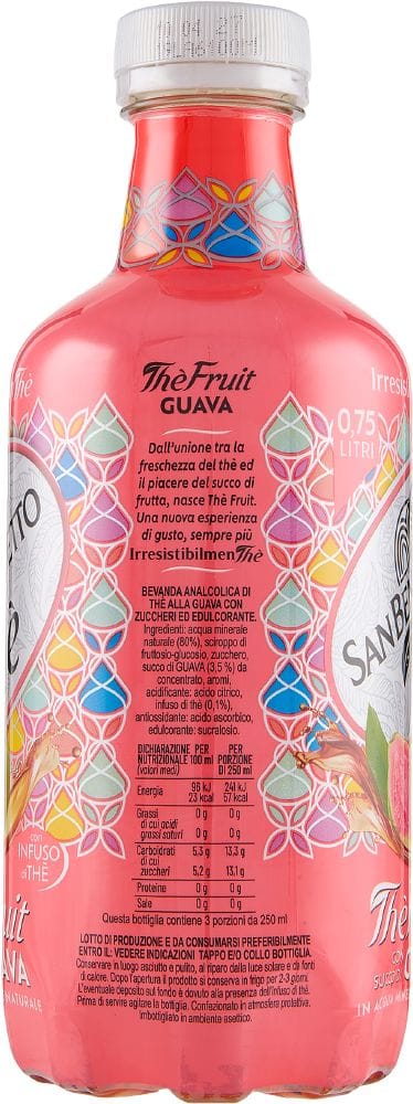 San Benedetto Eistee 6x San Benedetto Thè Fruit Guava 0,75L PET
