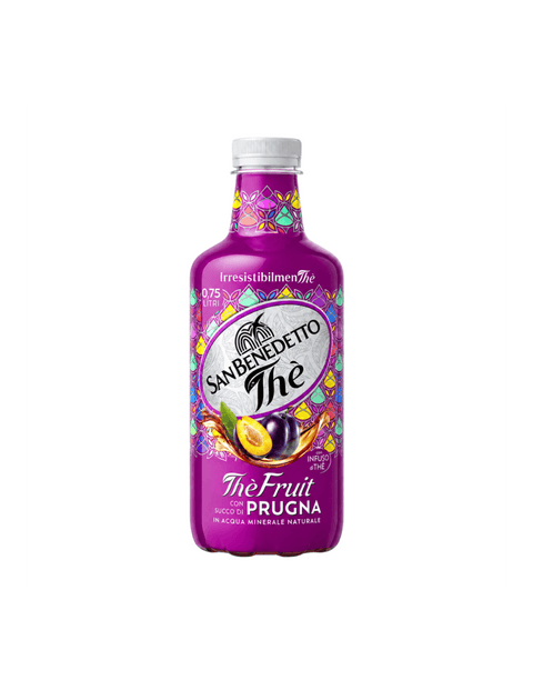 San Benedetto Eistee 6x San Benedetto, Thè Fruit Prugna Alkoholfreies Tee- und Pflaumensaftgetränk 0,75 l PET