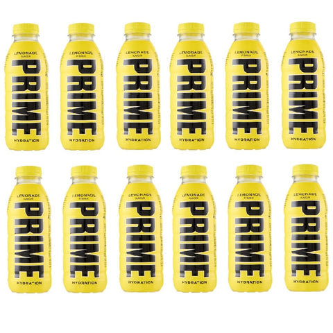 San Benedetto Eistee Prime Limone Hydration Drink Lemonade 12x 500ml Erfrischendes Zitronengetränk in der Flasche, Sportgetränk für Fitness, Training, Arbeit, Uni, Reisen, Büro 7640427574130