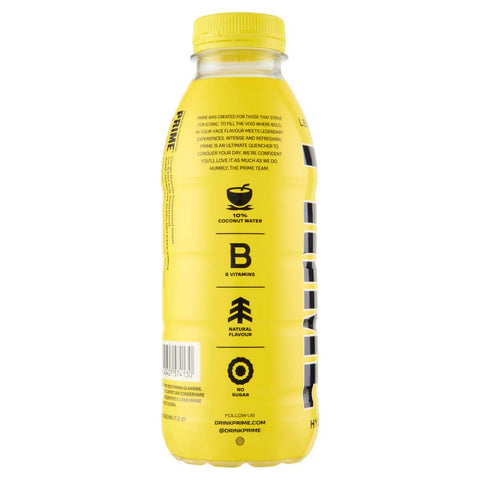 San Benedetto Eistee Prime Limone Hydration Drink Lemonade 12x 500ml Erfrischendes Zitronengetränk in der Flasche, Sportgetränk für Fitness, Training, Arbeit, Uni, Reisen, Büro 7640427574130