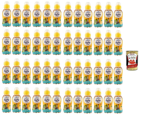 San Benedetto Eistee San benedetto Thè baby, the deteinato alla limone entcoffeiniert, Soft drink, lemon tea decaffeinated, Eistee zitrone PET 48x 25cl + Italian Gourmet polpa 400g 8001620004159