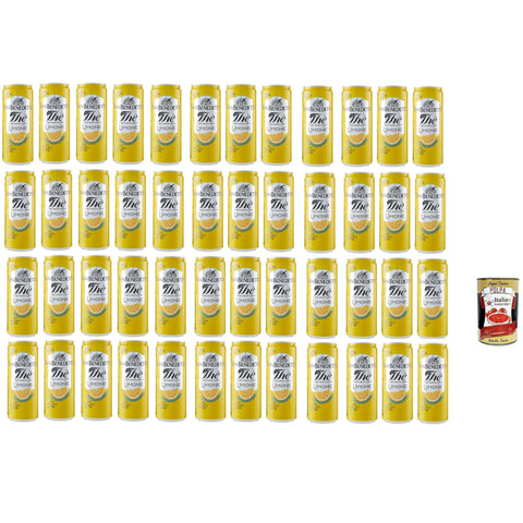 San Benedetto Thè Limone 48x 33 cl, Eistee The' Zitrone dosen Einweg, ice tea erfrischend, Ohne Konservierungsstoffe und künstliche Farbstoffe italienisch Original