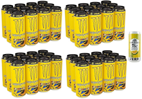 monster 48er Pack The Doctor Energy Drink, Erfrischender alkoholfreier Energiegetränk mit Zitrusgeschmack 1x355ml Original italienisch