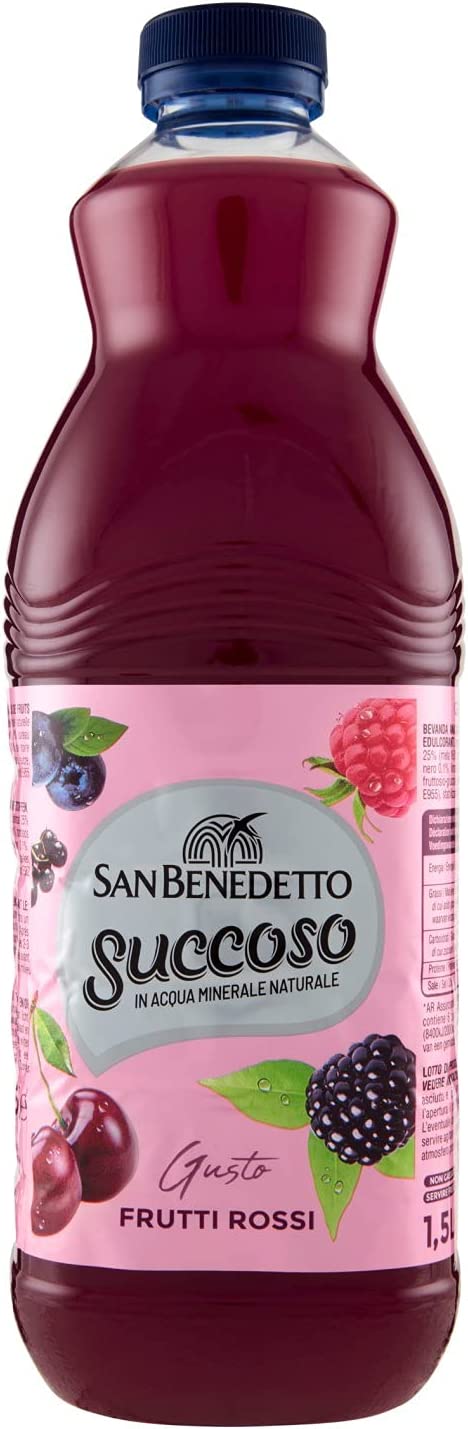 San Benedetto Fruchtsaft 12x San Benedetto Succoso Frutti Rossi Rote Früchte 1,5Lt 8001620017746
