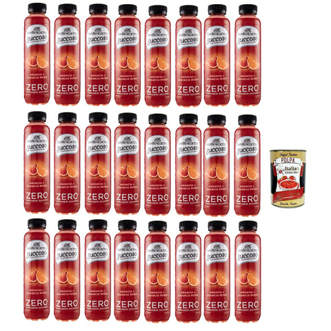 San Benedetto Succoso Zero Arancia e Arancia Rossa PET, PET Orange und Blutorange ohne zucker Fruchtsaft saft 24x40cl Original italienisch Getränk