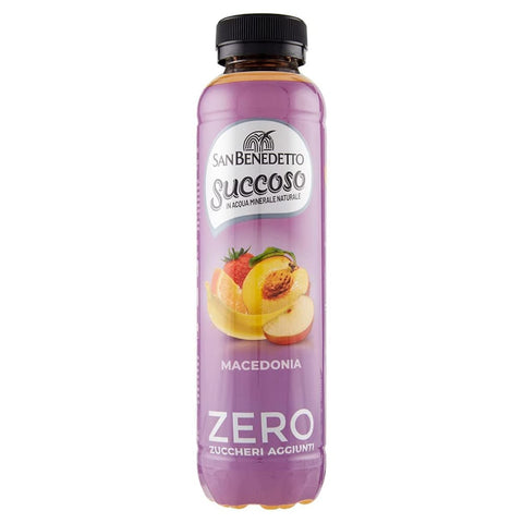 San Benedetto Fruchtsäfte San Benedetto Succoso zero Macedonia PET flasche ohne zucker 40cl ACE Fruchtsaft saft 24x Original italienisch 8001620018385