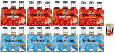 San Benedetto Getränke, Kaffee & Tee San Benedetto Ben's Testpaket, bitter rosso und bianco,aperitivo 48x 100ml, Ingwer Aperitif ohne Alkohol bitter + Italian Gourmet polpa 400g 0
