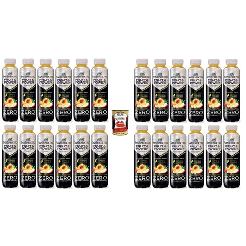 San Benedetto Fruit & Power Zero Dark Edition ohne Zuckerzusatz 24x 400 ml Kaffee italienisch Original