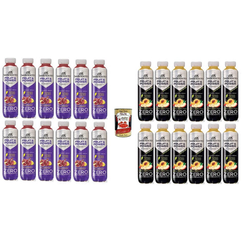San Benedetto Kaffee San Benedetto Fruit & Power Zero Testpaket ohne Zuckerzusatz 24x 400ml italienisch Original 8001620024218