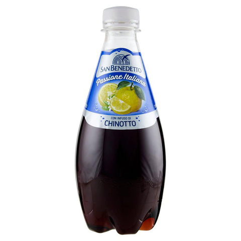 San Benedetto Chinotto Passione Italiana PET Soda 100% Italienisches Getränk gasförmig Lemonade Bitterorange 12x40cl Original italienisch