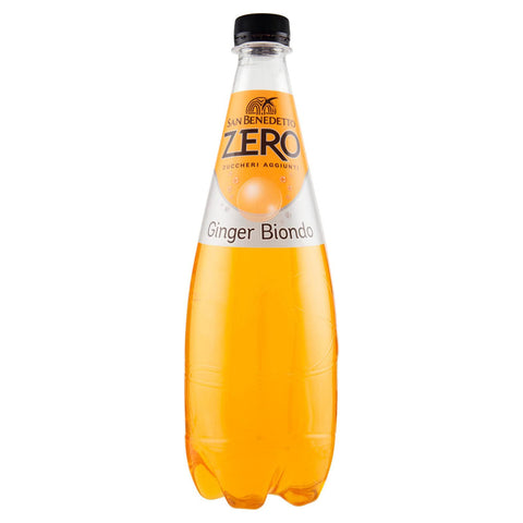 San Benedetto Ginger biondo zero PET Ingwer bitter erfrischend Aperitiv Aperif ohne Alkohol 12x1,5l Original italienisch Getränk