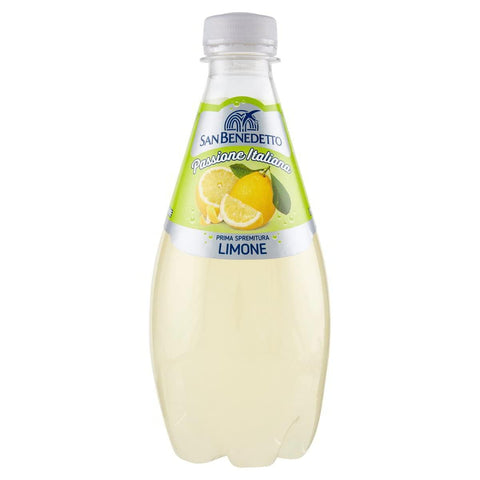 San Benedetto Prima Spremitura Limone Passione Italiana PET 40cl Soda 100% Italienisches Getränk gasförmig Lemonade 12x Original italienisch