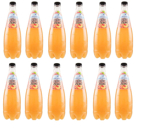 San Benedetto Limonade 12x San Benedetto Zero Zuccheri Aggiunti Pesca alkoholfreies Getränk kohlensäurehaltiges Getränk Pfirsich Geschmack Null zugesetzte Zucker 75cl 8001620018545