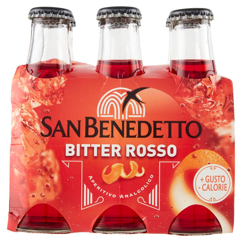 San Benedetto Limonade 48x San Benedetto Ben's bitter rosso aperitivo 100ml Aperitif ohne Alkohol bitter 8001620000472