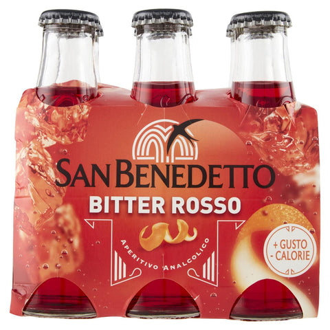 San Benedetto Ben's bitter rosso aperitivo Aperitif ohne Alkohol bitter 100 ml 48x italienisch Original