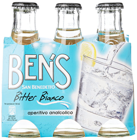 San Benedetto Ben´s 'Bitter Bianco' 6x98 ml 4x italienisch Original Limonade