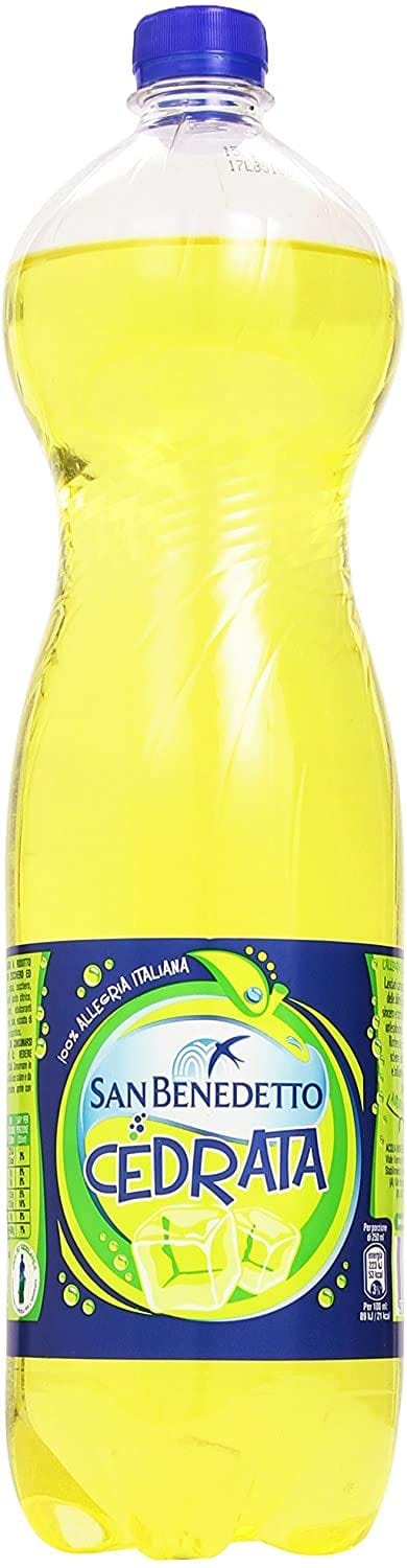 San Benedetto Cedrata soda citron soft drink PET erfrischend 6x1,5l Original italienisch Getränk