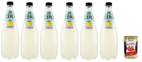San Benedetto Limone Zero PET ohne Zucker 12x0 Zitrone zero Limonade orange ohne Zucker lemon soft drink sugarfree 75 l italienisch Original Pastasauce + gratis