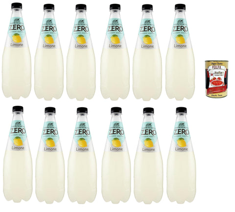 San Benedetto Limone Zero PET ohne Zucker 6x0 Zitrone zero Limonade orange ohne Zucker lemon soft drink sugarfree 75 l italienisch Original Pastasauce + gratis