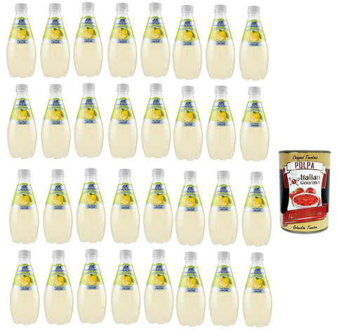 San Benedetto Prima Spremitura Limone Passione Italiana PET 24x 40 cl Soda 100% Italienisches Getränk gasförmig Lemonade italienisch Original