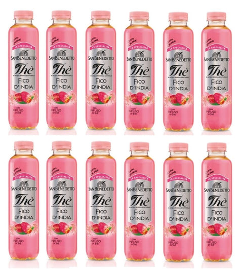 San Benedetto Tee 12x San Benedetto Thè al FICO D'INDIA Kaktusfeige-Eistee Einweg PET 400ml alkoholfreies Getränk erfrischendes Getränk 8001620022894