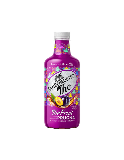 6x San Benedetto, Thè Fruit Prugna Alkoholfreies Tee- und Pflaumensaftgetränk 0,75 l PET