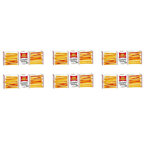 SAN CARLO Grissini Torino brotstick brot Blätterteigstangen 5x25g Original italienisch Gebäck