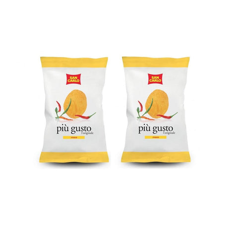 SAN CARLO più gusto Vivace Chips Patatine Kartoffelchips gesalzen chips 2x50g Original italienisch Snack