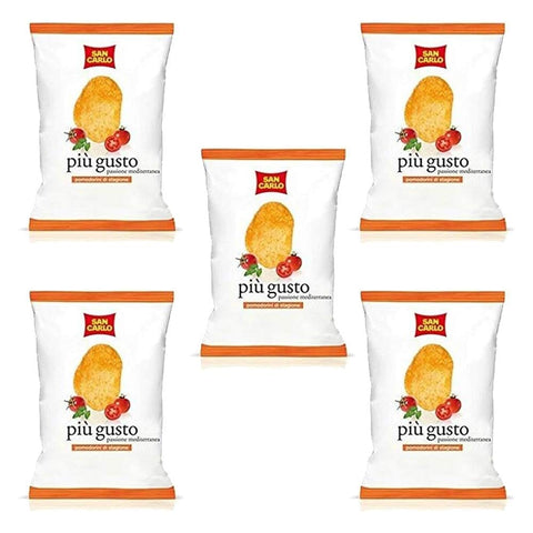 San Carlo più gusto Passione mediterranea Chips Kartoffelchips gesalzen 50 g 5x italienisch Original