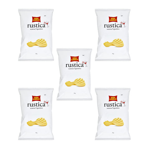 SAN Carlo RUSTICA Italian Salted Crisps Chips Snack 50 g italienisch Original