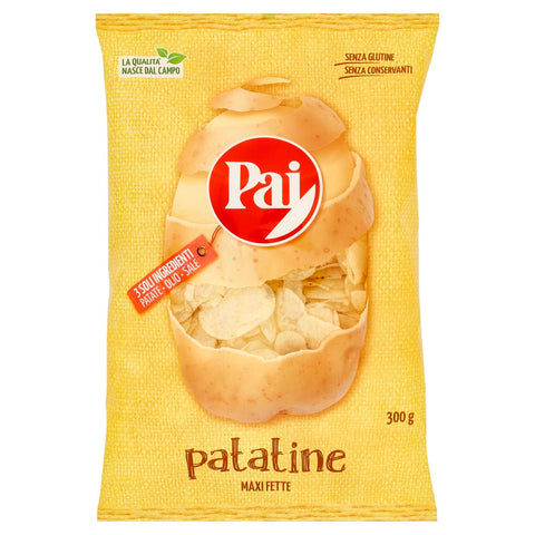 SAN Carlo Pai Classica trasparente Chips Patatine Kartoffelchips gesalzen 300 g Kartoffel chips italienisch Original