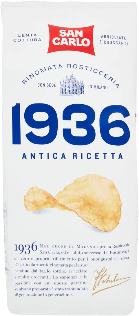 SAN CARLO Chips 6x San Carlo 1936 Chips Patatine Kartoffelchips gesalzen 150g Kartoffel chips 7438626265528