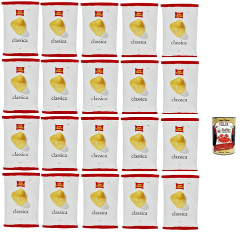 San Carlo Chips San Carlo Classica Chips Patatine Kartoffelchips gesalzen 20x 50g Kartoffel chips + Italian Gourmet polpa 400g 8003130129506