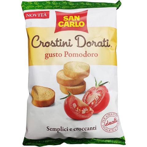 San Carlo Crouton San Carlo Crostini Dorati al gusto di Pomodoro Toast mit Tomatengeschmack 75g 8003130604515