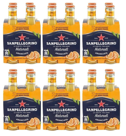 San Pellegrino Fruchtsäfte SanPellegrino 24er-Pack San Pellegrino Aranciata Erfrischendes italienisches Alkoholfreies Getränk mit Orangensaft 20cl Einweg-Glasflasche 8002270736803
