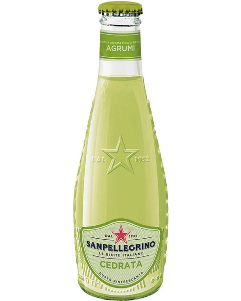 San Pellegrino Flasche Cedrata soda 20 cl citron Limonade Zeder soft drink italienisch Original