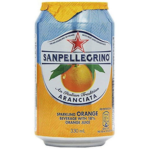 San Pellegrino Aranciata 0 eingeschweißt ( Orangen-Limonade) 33 l 1 Dose italienisch Original